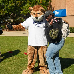 Cody with student