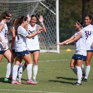 CSU's girls soccer team in action