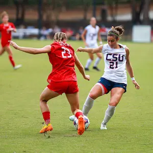 CSU's girls soccer team in action